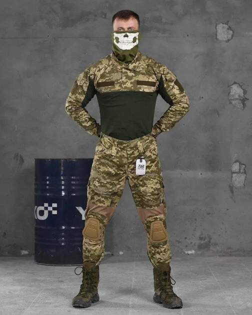 Тактичний літній костюм з наколінниками 7.62 штани+убакс XL піксель (86476) - зображення 1