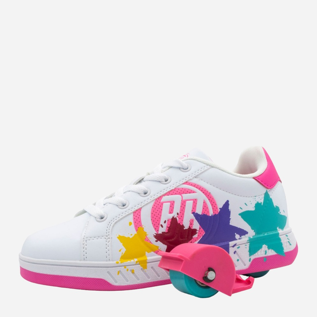 Дитячі роликові кросівки для дівчинки Breezy Rollers 2180373 29 Білий/Рожевий (7000002462830) - зображення 1