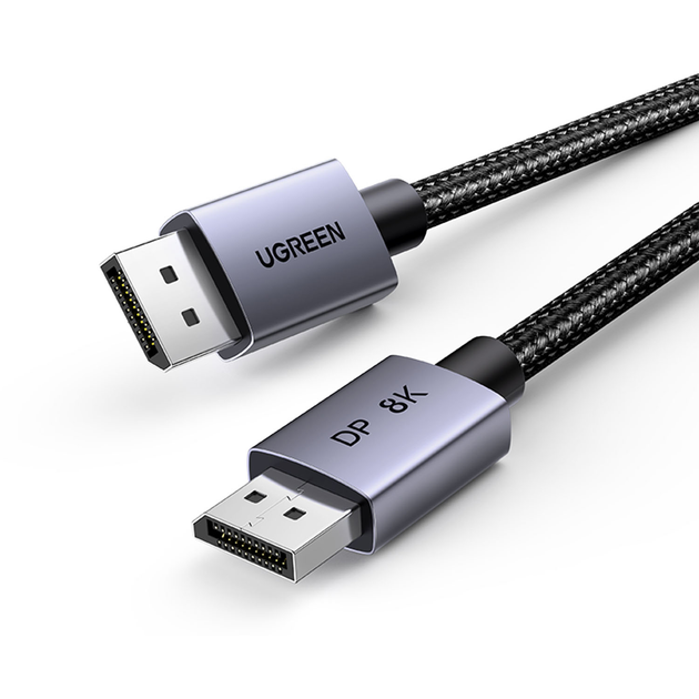 Кабель Ugreen 2м DisplayPort 1.4 8K@60Hz 4K@240Hz 2K@240Hz 1080p@240Hz ...