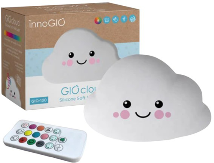 Lampka nocna silikonowa Innogio Cloud GIO-130 (5903317816416) - obraz 1