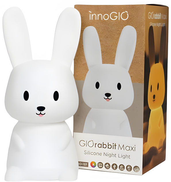 Lampka nocna silikonowa Innogio Rabbit Maxi GIO-137 (5904405021163) - obraz 1