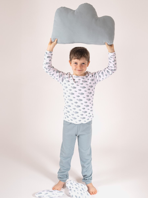 Piżama młodzieżowa dla chłopca Nicol 205036 146 cm Biały/Szary (5905601015338) - obraz 2