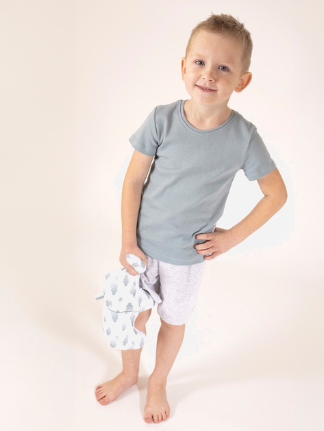 Piżama dziecięca dla chłopca Nicol 205037 92 cm Biały/Szary (5905601015345) - obraz 1