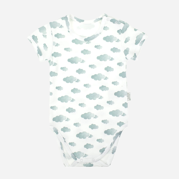 Niemowlęce body koszulka dla chłopca Nicol 205095 74 cm Biały/Szary (5905601015697) - obraz 1