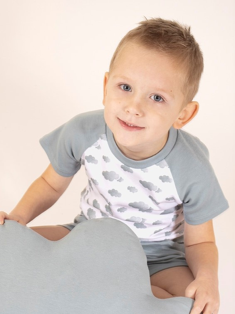 Dziecięca koszulka dla chłopca Nicol 205138 86 cm Biały/Szary (5905601015970) - obraz 2