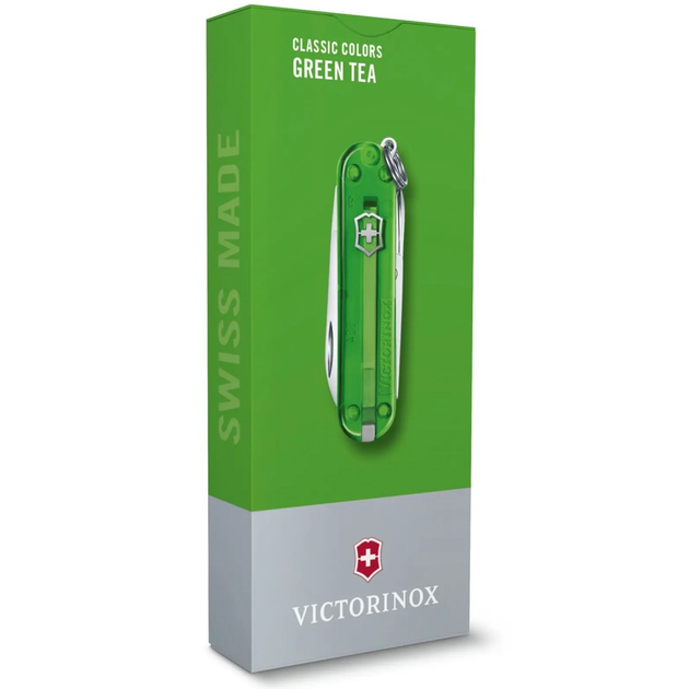 Нож Victorinox Classic SD Colors Transparent with Box Green (1049-Vx06223.T41G) - изображение 2