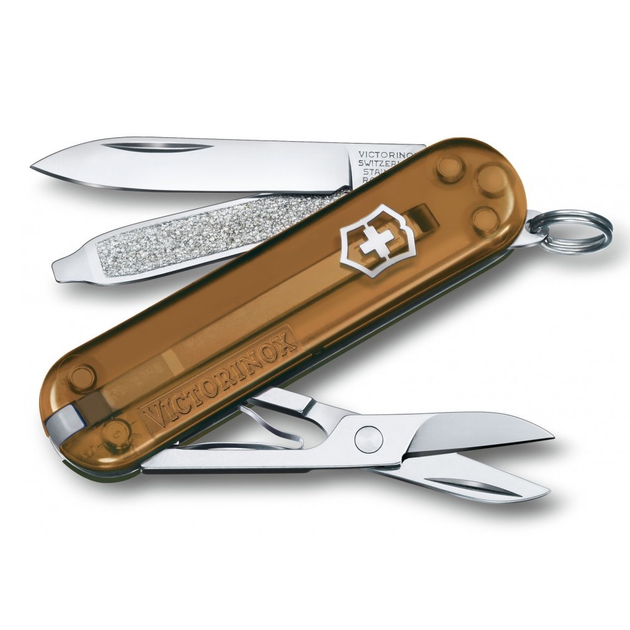 Нож Victorinox Classic SD Colors Transparent with Box Chocolate (1049-Vx06223.T55G) - изображение 1