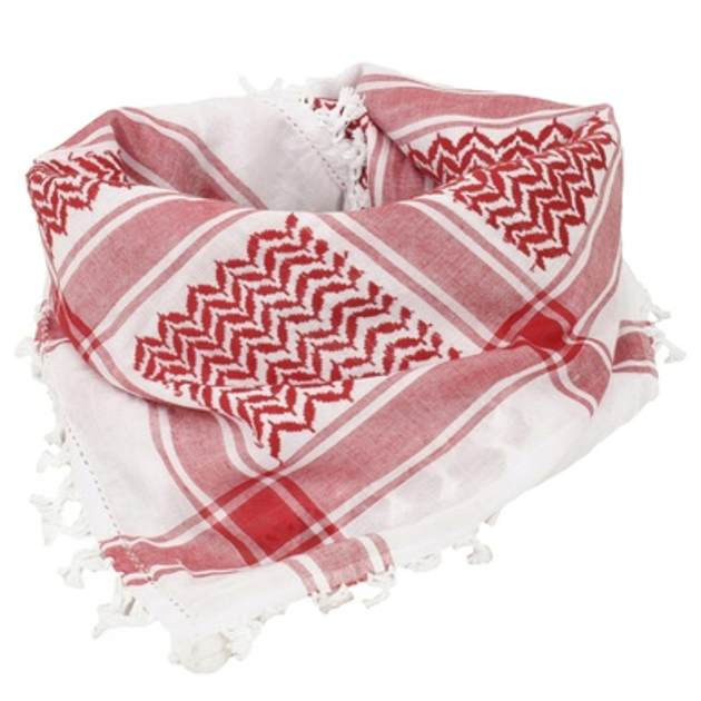 Шарф арафатка (Шемаг) SHEMAGH SCARF WHITE/RED Білий/Червоний - зображення 2