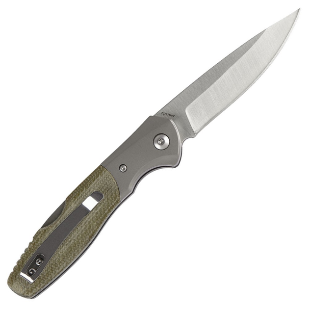Нож складной Boker Magnum Nice (длина 195 мм, лезвие 84 мм), оливковый - изображение 2