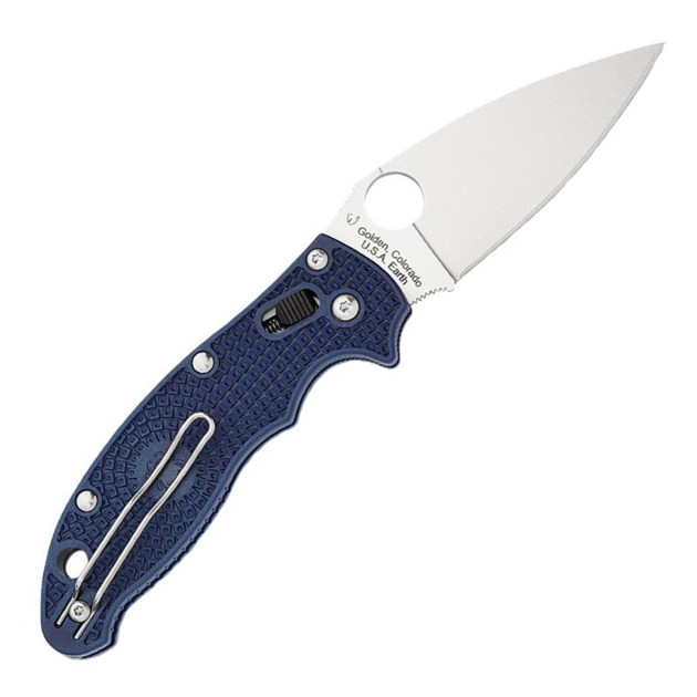 Нож складной Spyderco Manix 2 (длина: 204 мм, лезвие: 86 мм), темно-синий - изображение 2