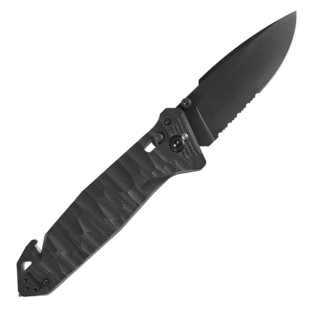 Нож TB Outdoor CAC S200 Army Knife G10 полусеррейтор (длина 230 мм, лезвие 85 мм), черный - изображение 2