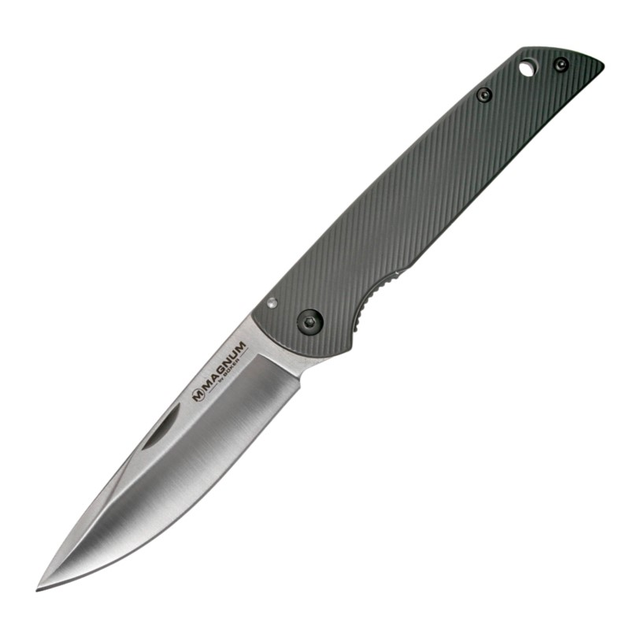 Нож складной Boker Magnum Eternal Classic (длина 205 мм, лезвие 95 мм), серый - изображение 1