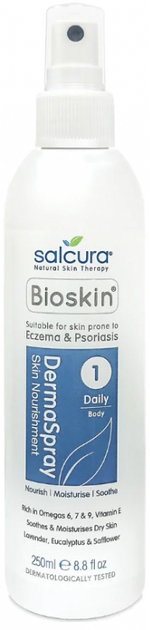 Зволожувальний спрей для сухої шкіри обличчя Salcura Bioskin Derma 250 мл (5060130033076) - зображення 1