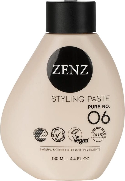 Pasta do włosów Zenz Organic Styling Paste Pure No 06 130 ml (5715012000409) - obraz 1