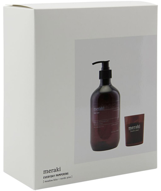 Zestaw kosmetyków do pielęgnacji Meraki Everyday pampering Mydło do rąk 490 ml + Świeca zapachowa 60 g (5707644853829) - obraz 2