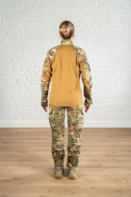 Армійська жіноча форма убакс та штани з наколінниками CoolMax ріп-стоп standart Мультикам Койот (633) , 2XL - зображення 2