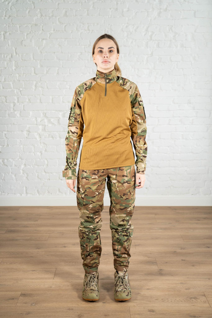 Армійська жіноча форма убакс та штани з кишенями CoolMax ріп-стоп standart Мультикам Койот (621) , XL - зображення 1