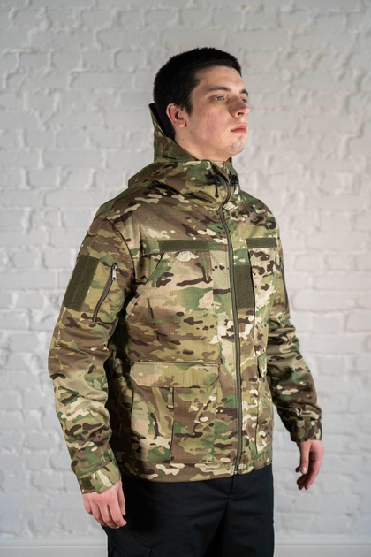 Куртка тактична Гірка з капюшоном ріп-стоп tactical Мультикам (607) , 2XL - зображення 2