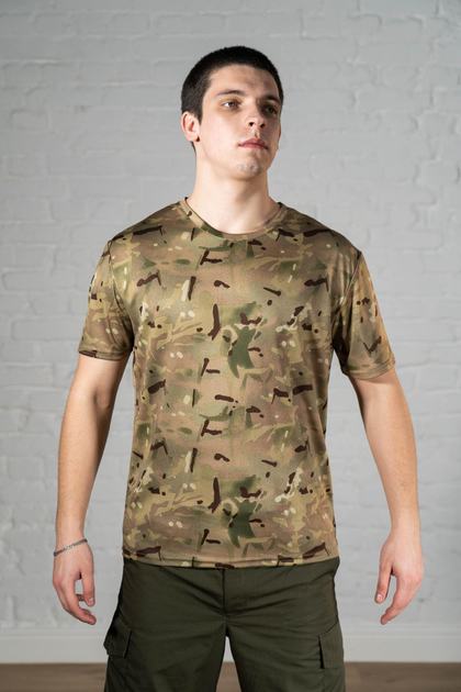 Тактична футболка CoolMax потовідвідна Мультикам (528) , 2XL - зображення 1