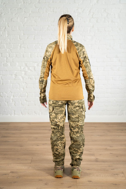 Жіноча армійська форма убакс та штани з кишенями ріп-стоп CoolMax standart Піксель Койот (624) , 2XL - зображення 2