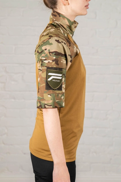 Армійський жіночий убакс з коротким рукавом CoolMax ріп-стоп tactical Мультикам Койот (649) , 2XL - зображення 2