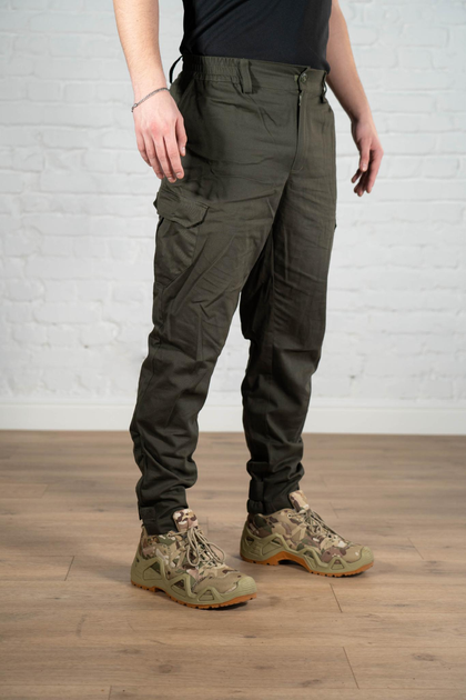 Армійські штани саржа дихаючі з 4 кишенями standart Олива (550) , S - зображення 2