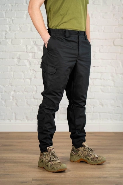Тактические штаны рип-стоп износостойкие tactical летние Черные (545), 2XL - изображение 2