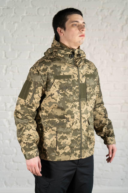 Куртка армійська Гірка з капюшоном tactical ріп-стоп Піксель (608) , XL - зображення 2