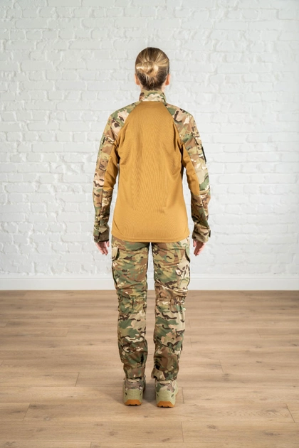 Армейская женская форма убакс и штаны с наколенниками CoolMax рип-стоп standart Мультикам Койот (633) , S - изображение 2