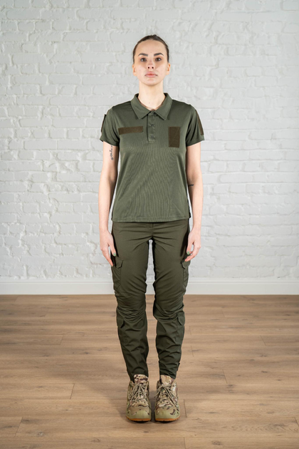 Женская форма тактическая поло и штаны рип-стоп CoolMax standart Олива (641) , 2XL - изображение 1