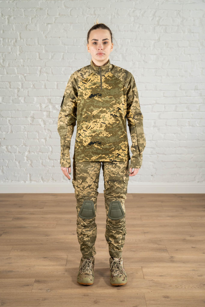 Женская тактическая форма убакс и штаны с наколенниками CoolMax рип-стоп standart Пиксель (635) , L - изображение 1