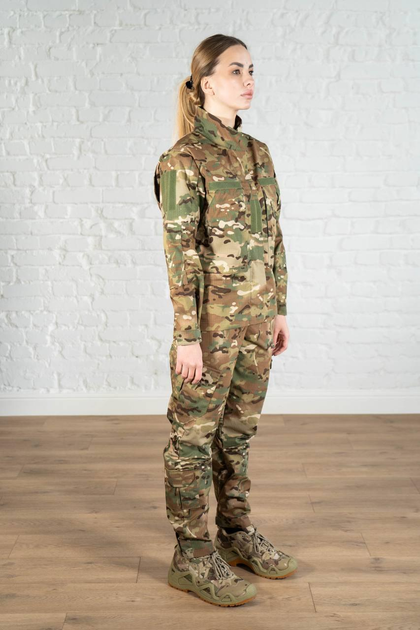 Женская военная форма китель со штанами рип-стоп standart Мультикам (617) , S - изображение 2