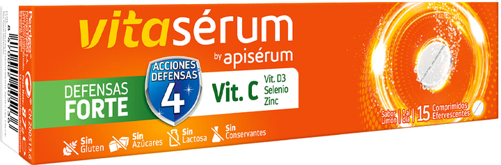 Kompleks witamin i minerałów Vitaserum By Apiserum Defenses Forte 15 tabs (8470002005136) - obraz 1