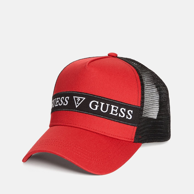 Акція на Кепка чоловіча літня Guess 400676613 One Size Червона від Rozetka