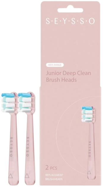 Насадки до електричної зубної щітки Seysso Junior Deep Clean Pink (5904158113283) - зображення 1