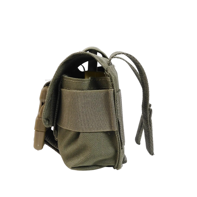 Тактический подсумок под 2 гранаты Kiborg GU Double Mag Pouch Khaki - изображение 2