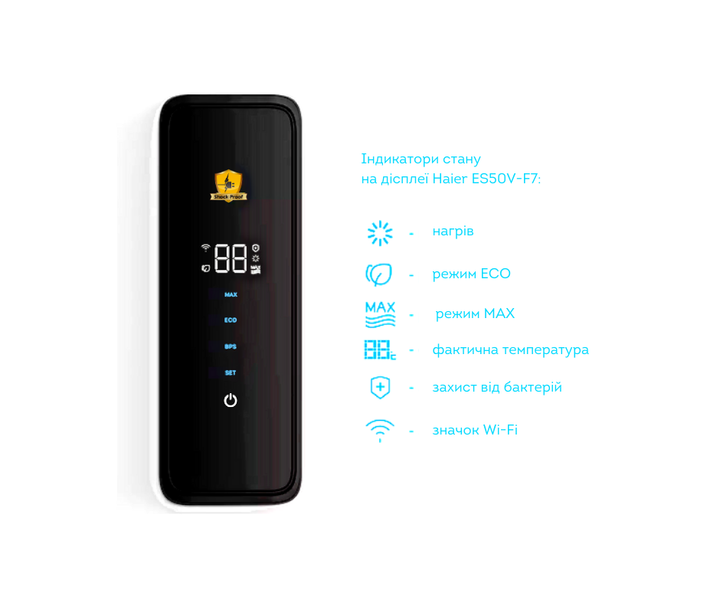 Бойлер 50 літрів Haier ES50V-F7 (UA) - изображение 5