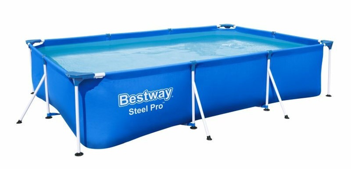 Прямокутний каркасний басейн Bestway Steel Pro 300 x 201 x 66 см 3300 л Blue (6942138949605) - зображення 1