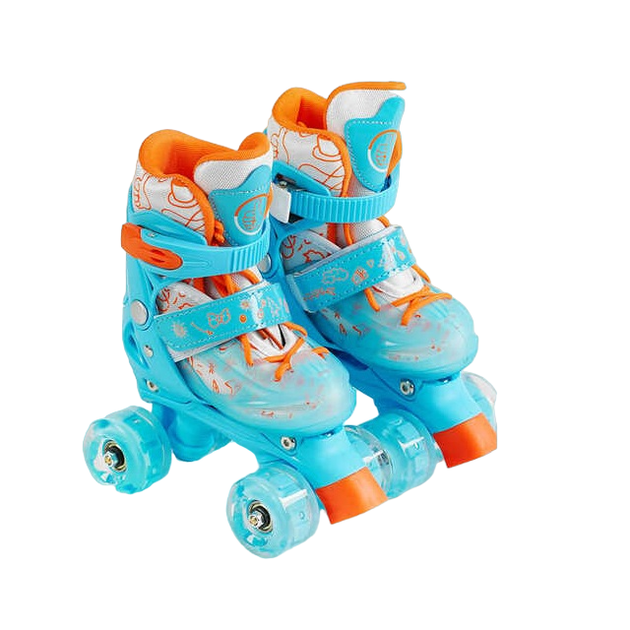 Роликовые коньки светящиеся PU колёса Best Roller 27-30 Голубой 000283595 