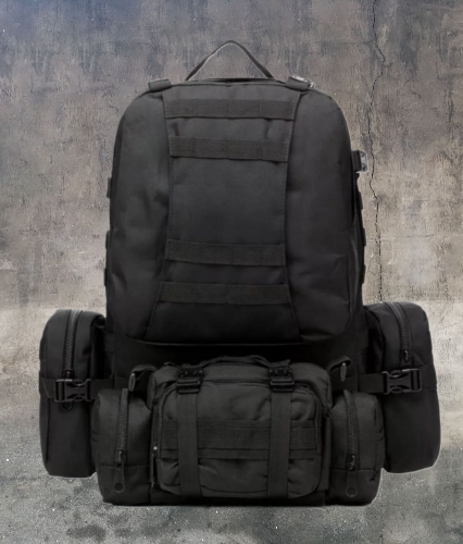 Тактический рюкзак 55L B08 Черный (t9536) - изображение 1