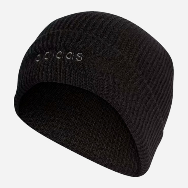 Шапка adidas Clsc Beanie Cuf IB2649 OSFM 56 Чорна (4066763559113) - зображення 1