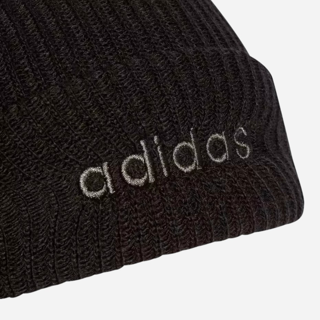Шапка adidas Clsc Beanie Cuf IB2649 OSFM 58 Чорна (4066763559113) - зображення 3