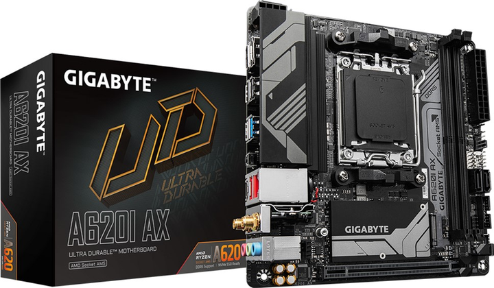 Материнська плата Gigabyte A620I AX (sAM5, AMD A620, PCI-Ex16) - зображення 5