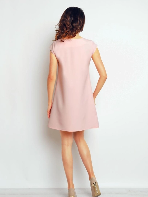 Плаття коротке літнє жіноче Infinite You M074 L Рожеве (5902360512597) - зображення 2