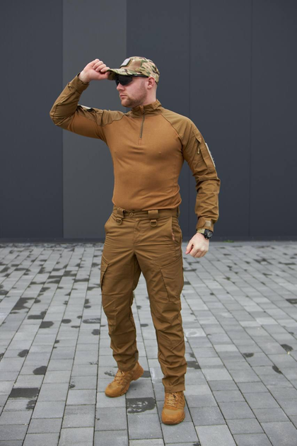 Тактическая рубашка Ubacs (Убакс) MILITARY койот рипстоп CoolPass 52 - изображение 2