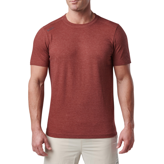 Футболка тактична потовідвідна 5.11 Tactical PT-R Charge Short Sleeve Top 2.0 L Spartan Heather - зображення 1