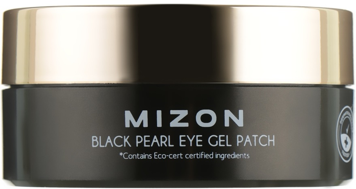 Патчі під очі Mizon Black Pearl Eye Gel Patch з екстрактом чорних перлів гідрогелеві 60 шт (8809579273141) - зображення 1