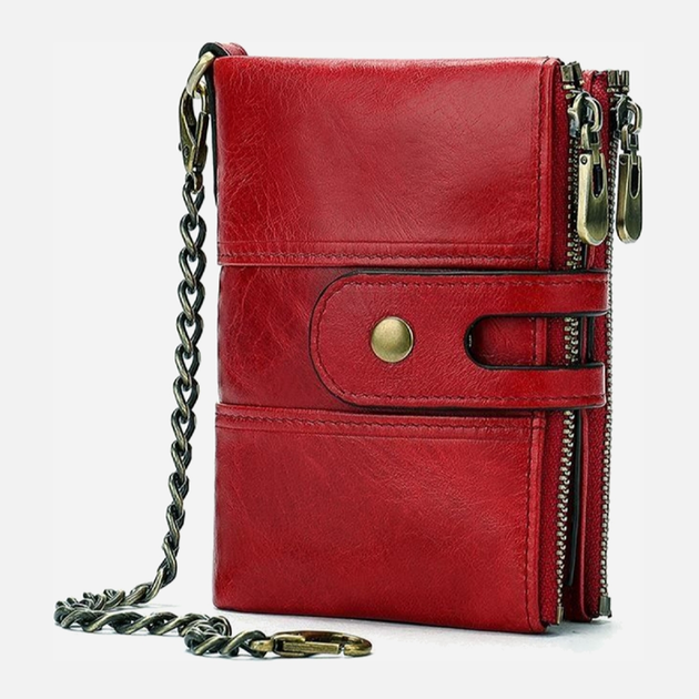 Гаманець жіночий шкіряний для карток Vintage leather-14680 Червоний - зображення 1