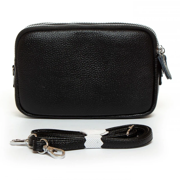 Молодежный клатч из кожи ALEX RAI BM 60061-HA-1 black - Фото 5 Молодежный клатч из кожи ALEX RAI BM 60061-HA-1 black - изображение 5