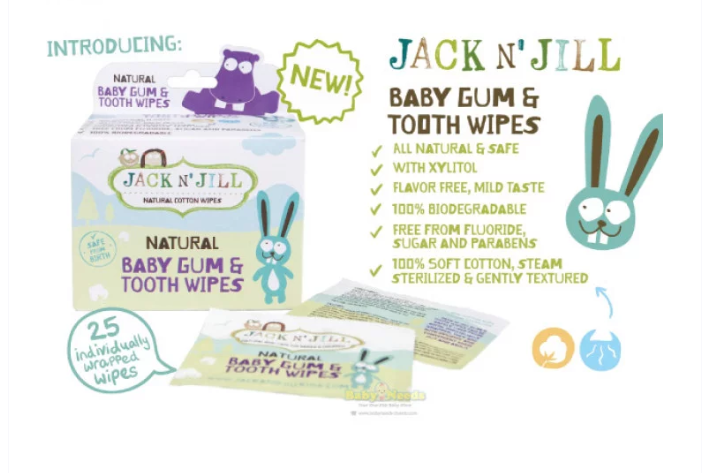Jack n Jill Детские салфетки для зубов и полости рта, 25 шт - изображение 4